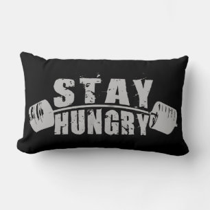 Stay Hungry - Bodybuilding Workout Motivational Lumbar Pillow