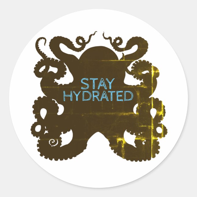 Stay Hydrated Classic Round Sticker (Front)