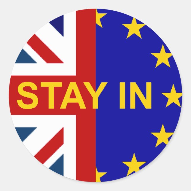 Stay IN! Classic Round Sticker (Front)