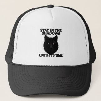 Stay In The Shadows Wolf Trucker Hat