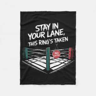 Stay In Your Lane Fleece Blanket
