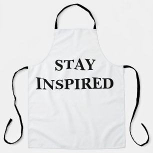 STAY INSPIRED All-Over Print Apron