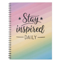 Stay Inspired Daily Journal – Gradient Design