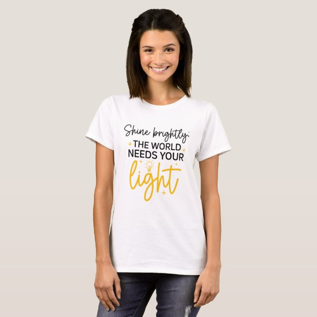 Stay Inspired! Motivation Quote Shirt 100% Cotton (Front Full)