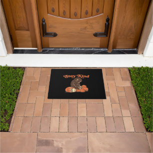 Stay Kind Baby Monkey Punch Plush CuteFunny animal Doormat