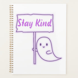 Stay Kind Friendly Ghost Planner