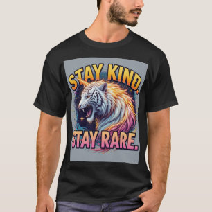Stay Kind Stay Rare Bold Rare Animal Quote T-Shi T-Shirt