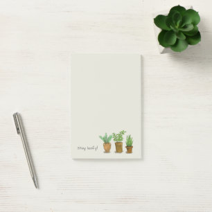 Stay leafy, for plant lovers post-it notes