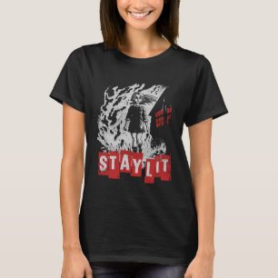 Stay Lit Ironic Sarcastic Gloomy Gothic Girl Punk T-Shirt