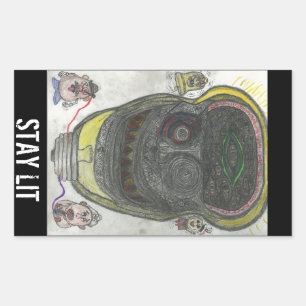 STAY LIT stickers
