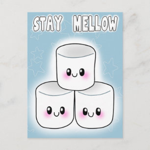 Stay Mellow Marshmallow Postcard