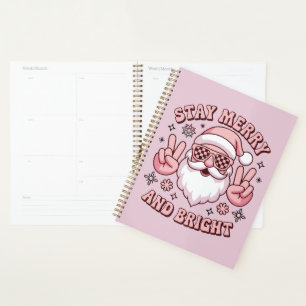 Stay Merry And Bright Christmas Ugly Xmas  Planner