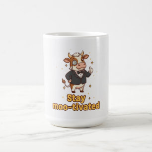 Stay Motivated Cow Mug