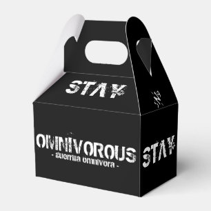 Stay natural, stay omnivorous! favor box