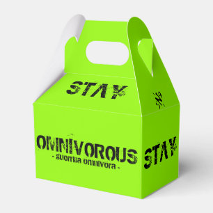 Stay natural, stay omnivorous! favor box