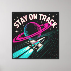 Stay On Track Canvas Print