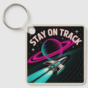 Stay On Track Keychain