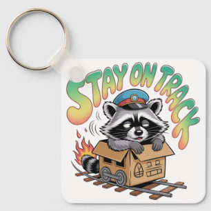 Stay On Track Keychain