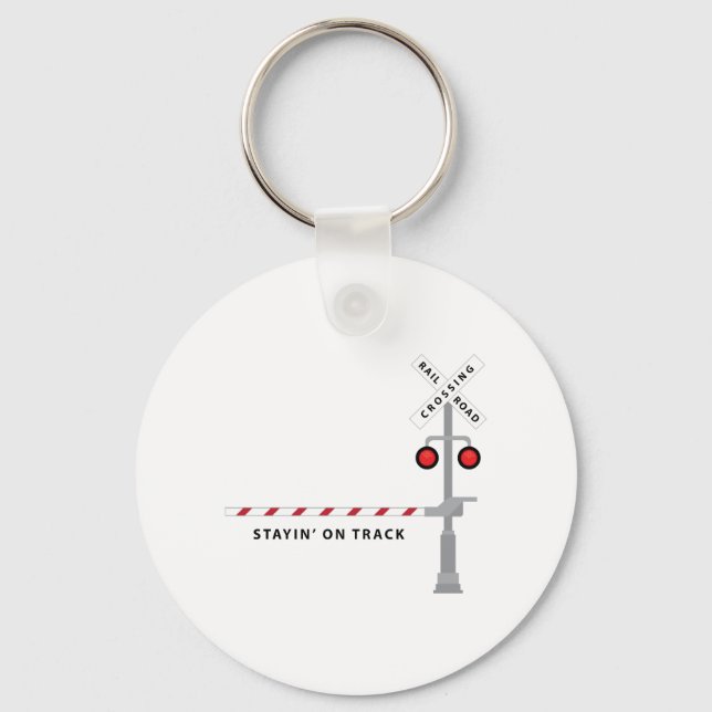 Stay On Track Keychain (Front)