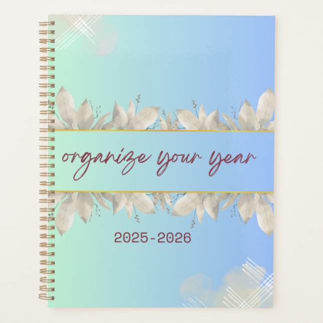 Stay organized and inspired with this beautifully  planner (Front)