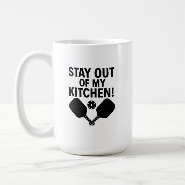 Stay Out of My Kitchen Premium Coffee Mug (Left)