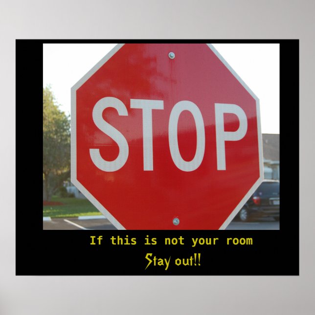 Stay out of my room! poster (Front)