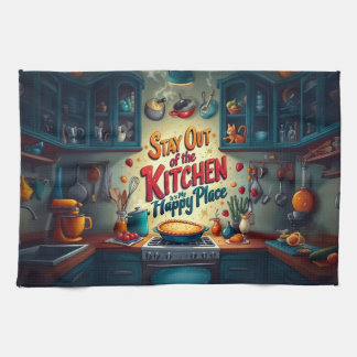 Stay Out of the Kitchen – Fun and Vibrant Towel
