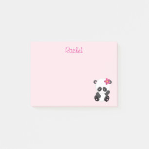 Stay Panda Pink Post-it Notes