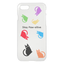 Stay Paw-sitive Cat Phone Case