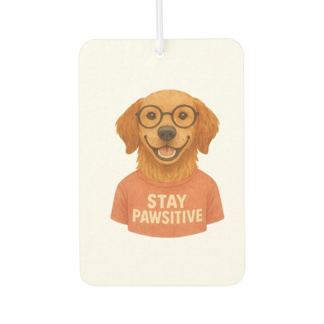 Stay Pawsitive Air Freshener (Front)