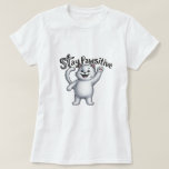 Stay Pawsitive Cat T-Shirt<br><div class="desc">Spread good vibes with this adorable “Stay Pawsitive” cat T-shirt! Featuring a cheerful cartoon kitty and a motivational pun,  it’s the perfect gift for animal lovers,  cat parents,  or anyone needing a little boost of positivity. Great for casual wear or as a fun statement tee!</div>