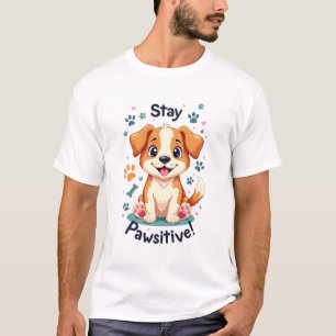 Stay Pawsitive Dog Lover tee 