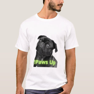 Stay Pawsitive Dog T-Shirt – Minimalist Black Dog 