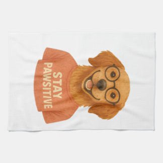Stay Pawsitive Kitchen Towel