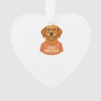 Stay Pawsitive Ornament