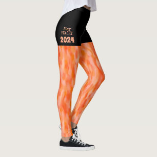 Stay PEACHY 2024 fun boho orange  Leggings