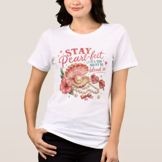 Stay Pearl-fect Women's Graphic Tri-Blend Shirt