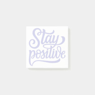 Stay Positive Blue Post-it Notes