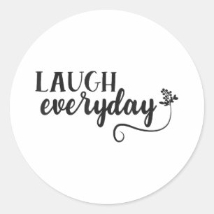 Stay Positive Classic Round Sticker