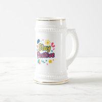  Stay Positive Colorful Sticker
