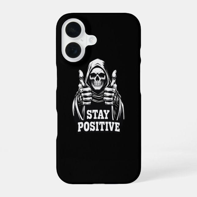Stay Positive iPhone 16 Case (Back)