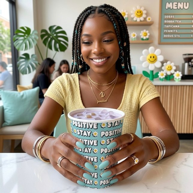 Stay Positive Paper Cups (Creator Uploaded)