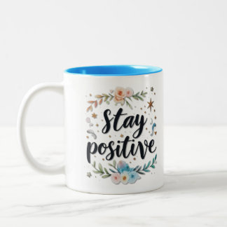 Stay Positive Two-Tone Coffee Mug