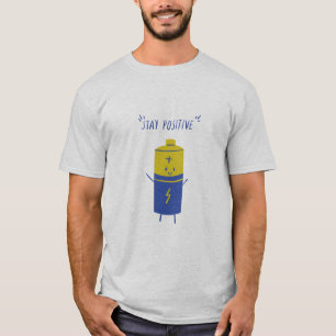 Stay Positive Typography T-Shirt