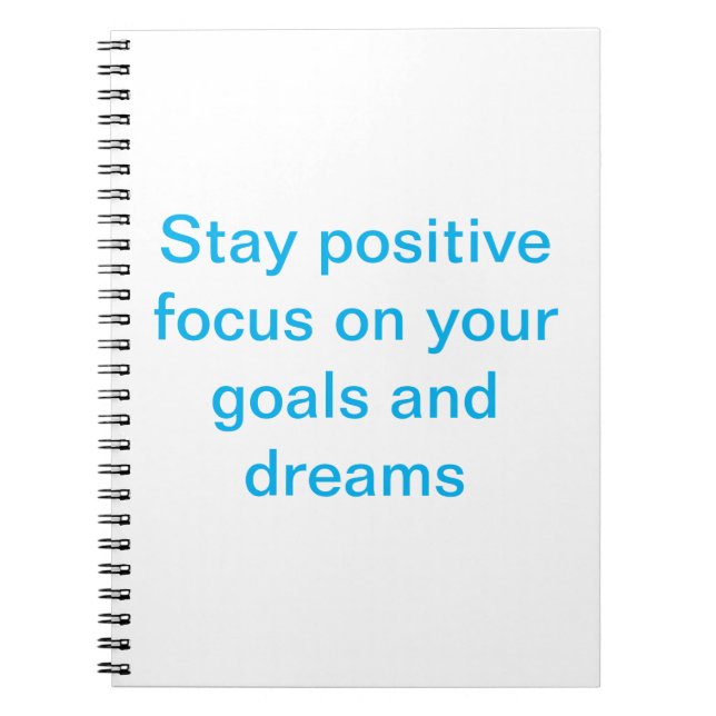  Stay PositiveSpiral Photo Notebook (Front)