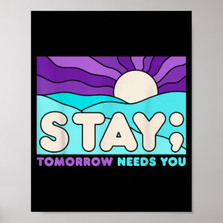 Stay Prevention Awareness Mental Health Support Poster
