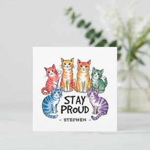 Stay Proud – Rainbow Cat LGBTQ Pride