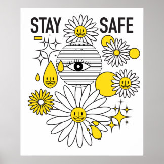 Stay Safe 20"x24" Matte Poster