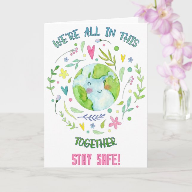 Stay Safe! Card (Orchid)