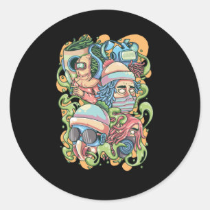 Stay Safe Classic Round Sticker